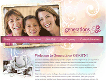 Tablet Screenshot of generations-obgyn.com